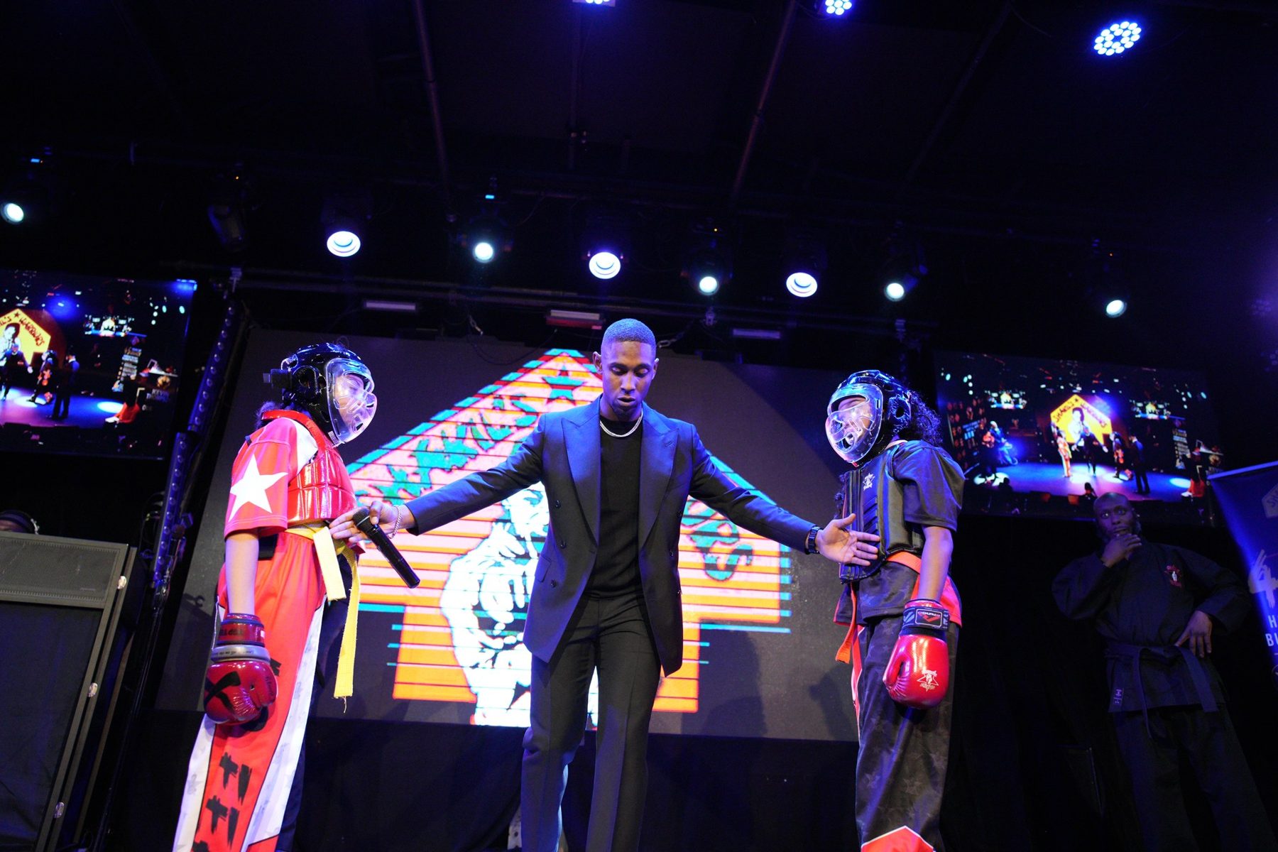 Sparring demo at the gala
