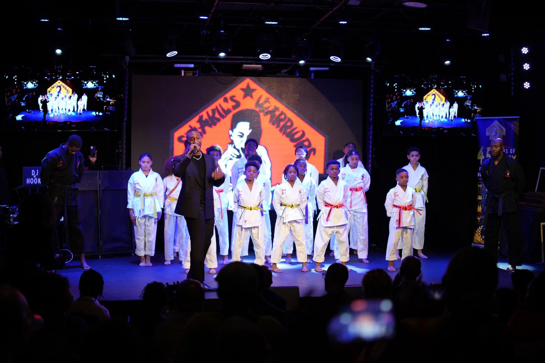 Shakil Warriors on stage at the gala